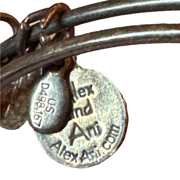 Alex and Ani Endless Knot Bangle Wrap Bracelet in Rafaelian Silver Over Copper - Picture 7 of 9